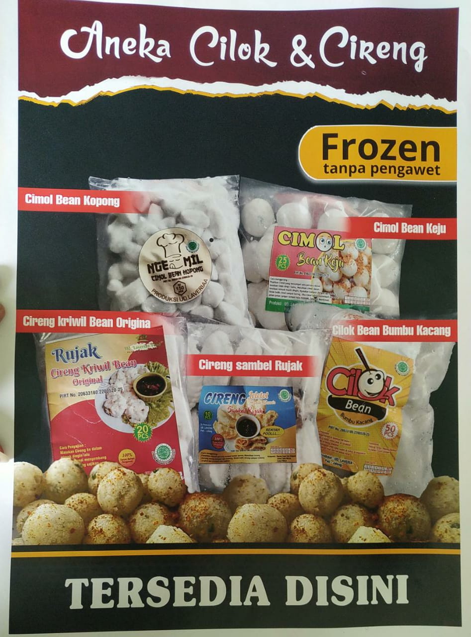 Cilok dan cireng kenyal siap saji
